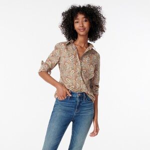 J. Crew x Liberty London Slim perfect shirt in Liberty Lee Manor Paisley